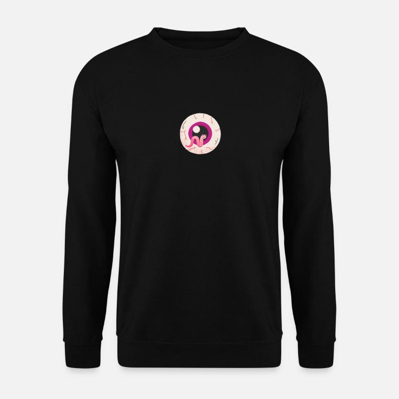 Halloween œil vers zombie - Sweat-shirt Unisexe - noir