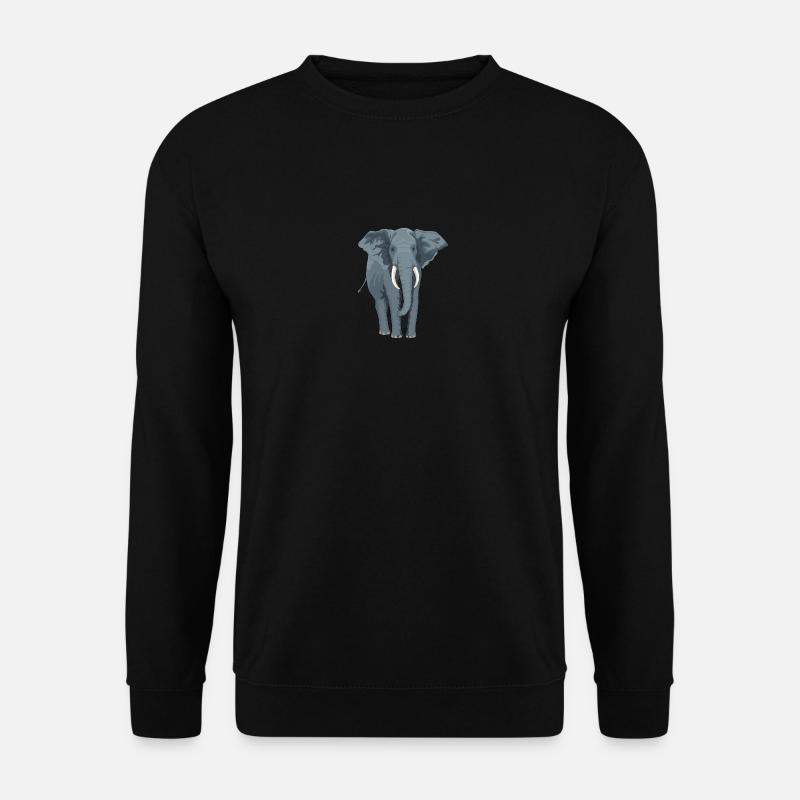 Elefant - Unisex Pullover - Schwarz