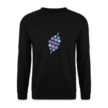Vorname Benny - Unisex Pullover - Schwarz - Vorne - Alina (178cm) & Michal (187cm)