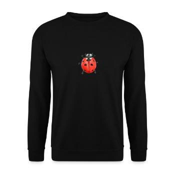 siebenpunkt marienkäfer - Unisex Pullover - Schwarz - Vorne - Alina (178cm) & Michal (187cm)