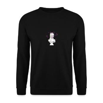 Büste einer Frau markiert. Kunst - Unisex Pullover - Schwarz - Vorne - Alina (178cm) & Michal (187cm)