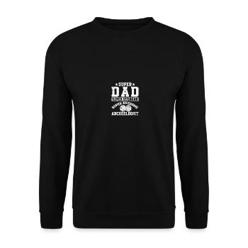 Super Dad Super Husband Super Awesome Archeologist - Unisex Sweatshirt - black - Front - Alina (178cm) & Michal (187cm)