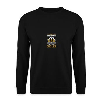 I Am A Home Inspector Dad Occupation Fathers Day - Unisex Pullover - Schwarz - Vorne - Alina (178cm) & Michal (187cm)