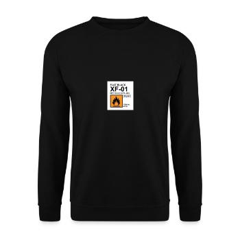 Étiquette de couleur noire plate - Sweat-shirt Unisexe - noir - Devant - Alina (178cm) & Michal (187cm)
