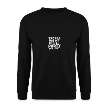 Holiday destination Tropea - Unisex Sweatshirt - black - Front - Alina (178cm) & Michal (187cm)