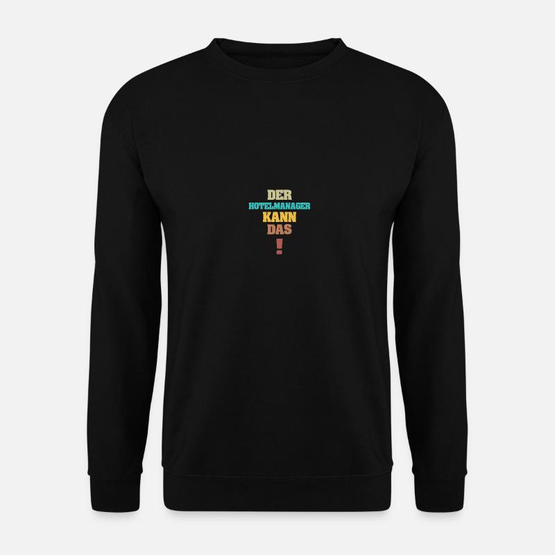 Lustig Hotelmanager - Unisex Pullover - Schwarz