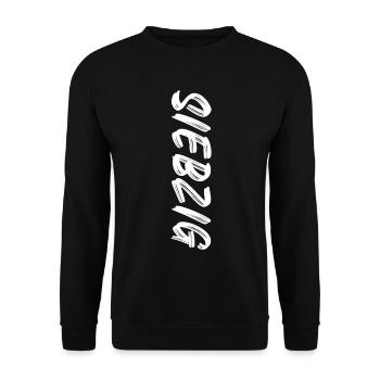 70 / Siebzig / 70. Geburtstag - Unisex Pullover - Schwarz - Vorne - Alina (178cm) & Michal (187cm)