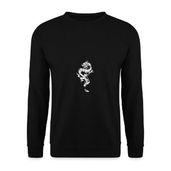 Chinese Dragon Chinese and Dragon Love - Unisex Sweatshirt - black - Front - Alina (178cm) & Michal (187cm)