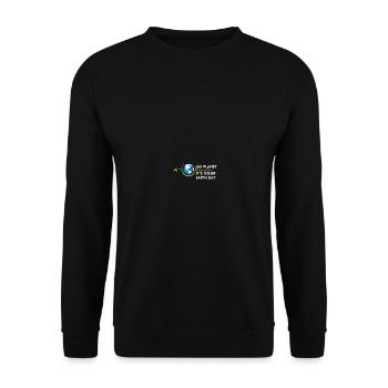 Go Planet It's Your Earth Day Rainbow - Unisex Pullover - Schwarz - Vorne - Alina (178cm) & Michal (187cm)