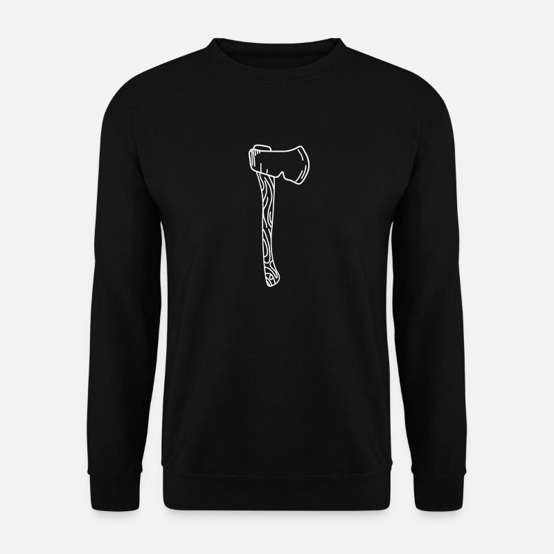 Axt Holz Wald - Unisex Pullover - Schwarz