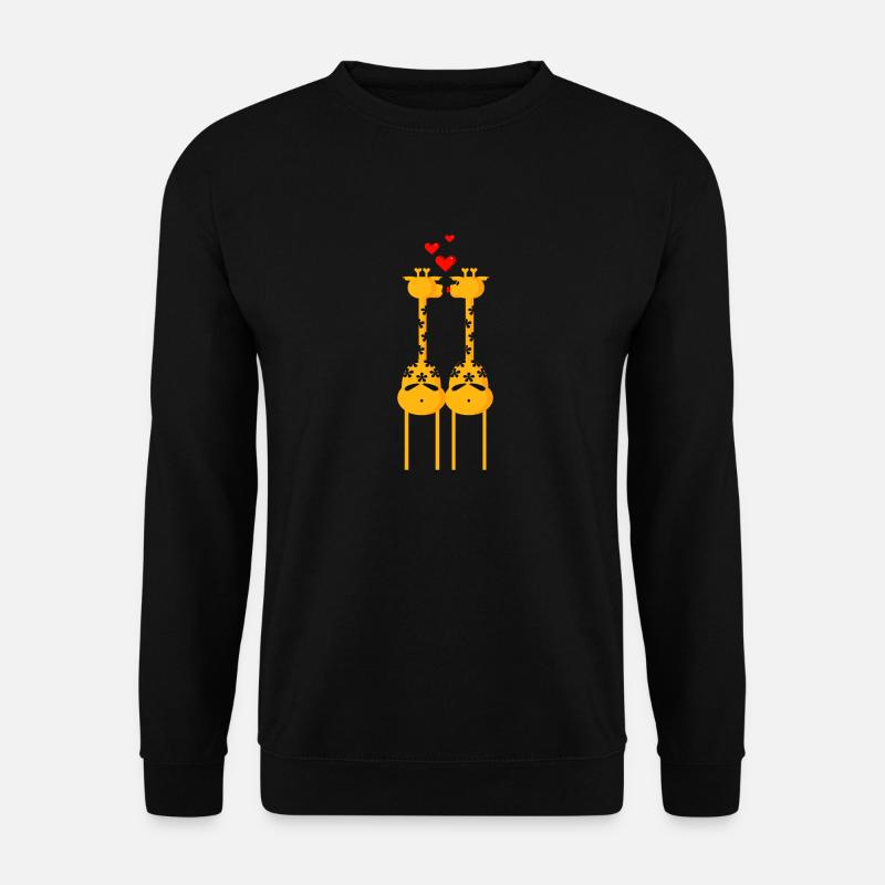 2 giraffes (ddp) - Unisex Sweatshirt - black