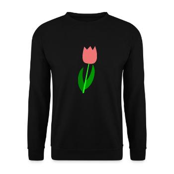 Tulipe Pays-Bas - Sweat-shirt Unisexe - noir - Devant - Alina (178cm) & Michal (187cm)