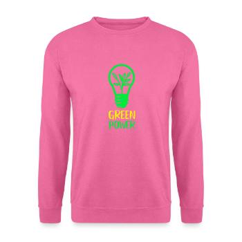 Green Power - énergies renouvelables - Sweat-shirt Unisexe - rose - Devant