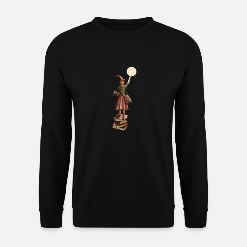 Bücherwurm Buchhexe - Unisex Pullover - Schwarz