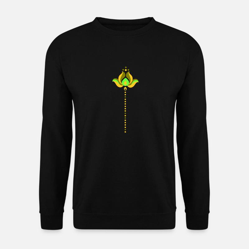 Blumenornament - Unisex Pullover - Schwarz