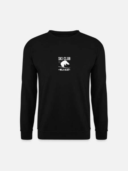 Ski club wild Bear white - Unisex Pullover - Schwarz