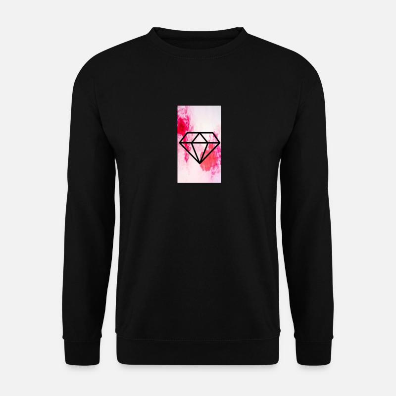 Diamant rose - Sweat-shirt Unisexe - noir