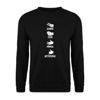 Handwerker Beruf Handwerker Geschenk - Unisex Pullover - Schwarz - Vorne - Alina (178cm) & Michal (187cm)