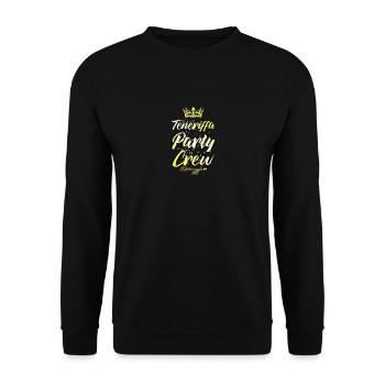 Tenerife Party Crew Crown - Unisex Sweatshirt - black - Front - Alina (178cm) & Michal (187cm)