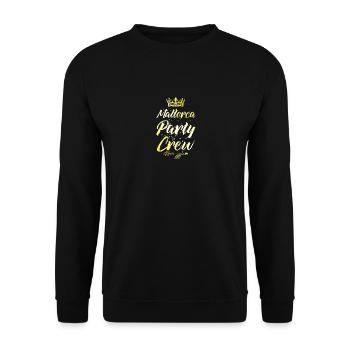 Mallorca Party Crew Crown - Unisex Sweatshirt - black - Front - Alina (178cm) & Michal (187cm)