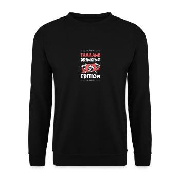 Thailand Drinking Edition - Unisex Pullover - Schwarz - Vorne - Alina (178cm) & Michal (187cm)
