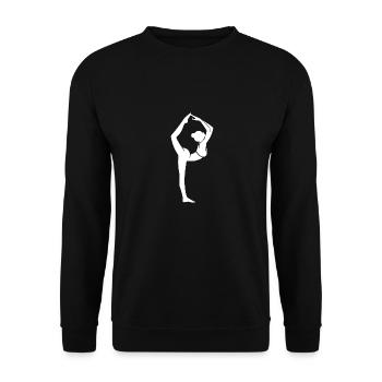 L’art du yoga : l’équilibre parfait comme mode de vie - Sweat-shirt Unisexe - noir - Devant - Alina (178cm) & Michal (187cm)