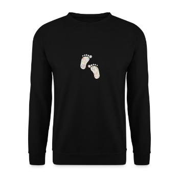 pieds - Sweat-shirt Unisexe - noir - Devant - Alina (178cm) & Michal (187cm)