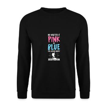 No Matter If Pink Or Blue This Hiking Family Belon - Unisex Pullover - Schwarz - Vorne - Alina (178cm) & Michal (187cm)