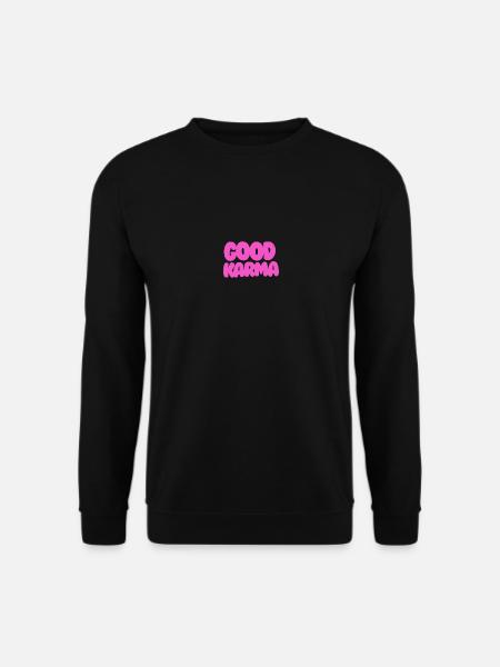 Good karma Pink - Unisex Pullover - Schwarz