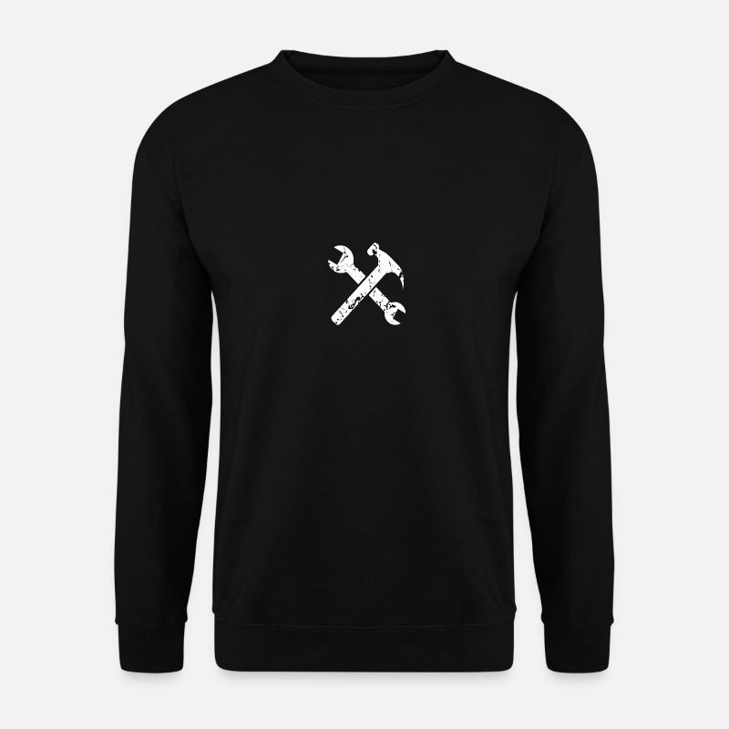 Werkzeug Hammer Schraubenschlüssel - Unisex Pullover - Schwarz