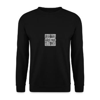 Year 2030 - Unisex Sweatshirt - black - Front - Alina (178cm) & Michal (187cm)