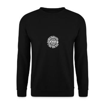 Don pour copie - Sweat-shirt Unisexe - noir - Devant - Alina (178cm) & Michal (187cm)