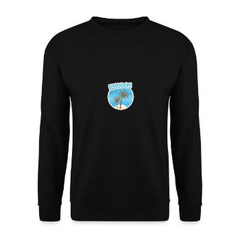 Holidays in Rhodes - Unisex Sweatshirt - black - Front - Alina (178cm) & Michal (187cm)