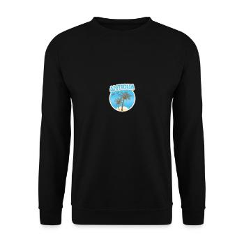 Urlaub Antigua - Unisex Pullover - Schwarz - Vorne - Alina (178cm) & Michal (187cm)
