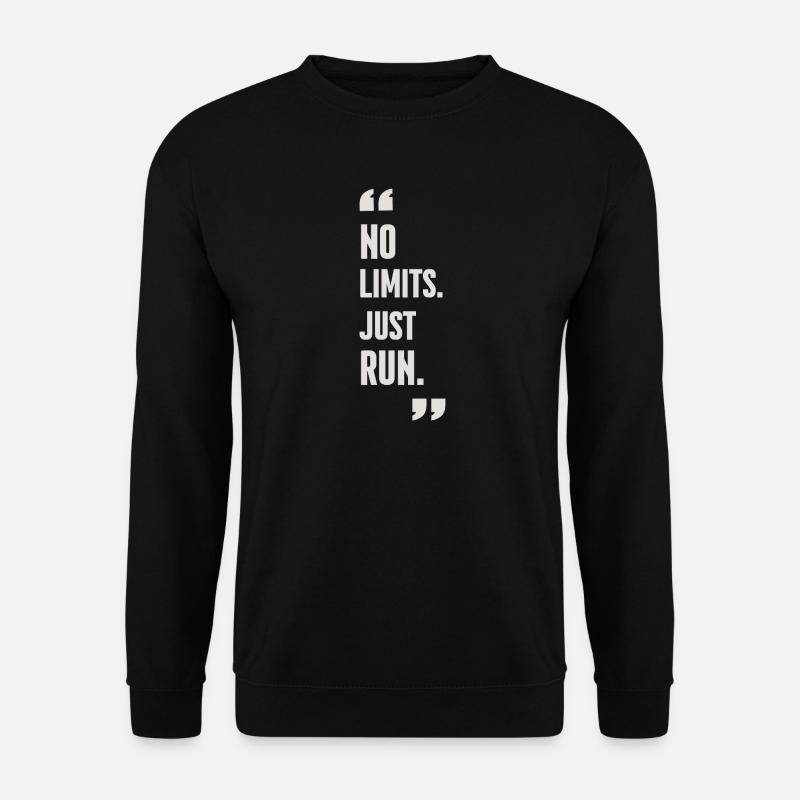 Motivational Running Shirt & Merch - Unisex Pullover - Schwarz