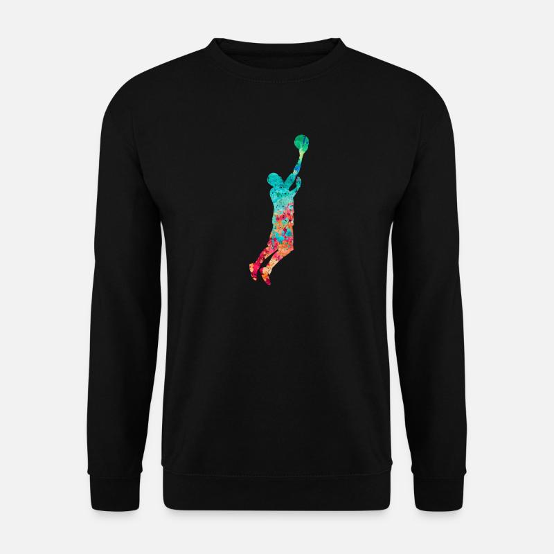 Basketballspieler - PopArt - Unisex Pullover - Schwarz