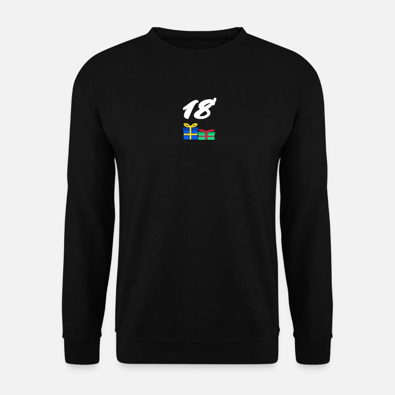 geschenkbox, 18 geschenke bunt - Unisex Pullover - Schwarz
