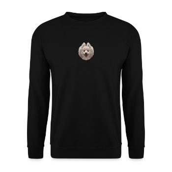 zwergspitz, hundefotos frauen, pomeranian - Unisex Pullover - Schwarz - Vorne - Alina (178cm) & Michal (187cm)