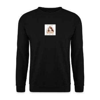 A pretty, curvy woman who loves herself - Unisex Sweatshirt - black - Front - Alina (178cm) & Michal (187cm)