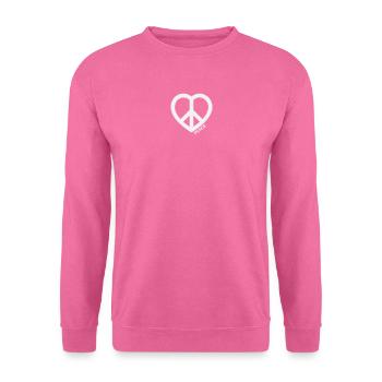 Symbole de la Paix du Cœur - Sweat-shirt Unisexe - rose - Devant
