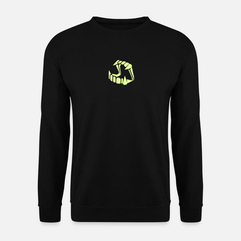 Glow in the dark Dracula - Unisex Pullover - Schwarz