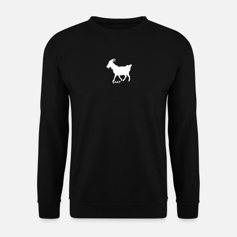 Ziege G.O.A.T. weiß - Unisex Pullover - Schwarz