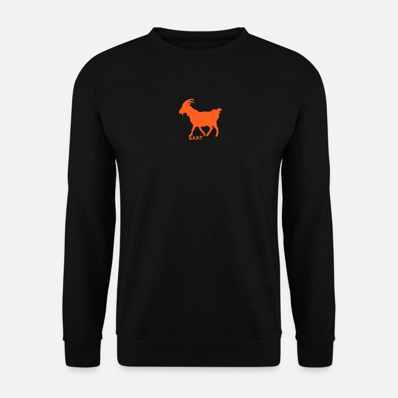 Ziege G.O.A.T. orange - Unisex Pullover - Schwarz