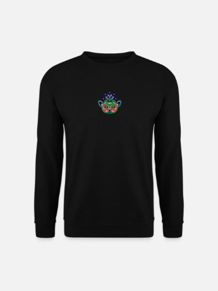 Bunter Lemur - Unisex Pullover - Schwarz