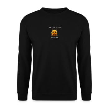 Abeille mignonne « Venmo Me » Meme Saying - Sweat-shirt Unisexe - noir - Devant - Alina (178cm) & Michal (187cm)