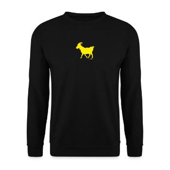 Goat GOAT scapegoat yellow - Unisex Sweatshirt - black - Front - Alina (178cm) & Michal (187cm)