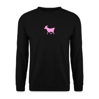 Goat Pink G.O.A.T. - Unisex Sweatshirt - black - Front - Alina (178cm) & Michal (187cm)