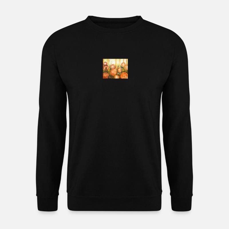 Abstrakte Baumstämme im Farbenspiel - Unisex Pullover - Schwarz