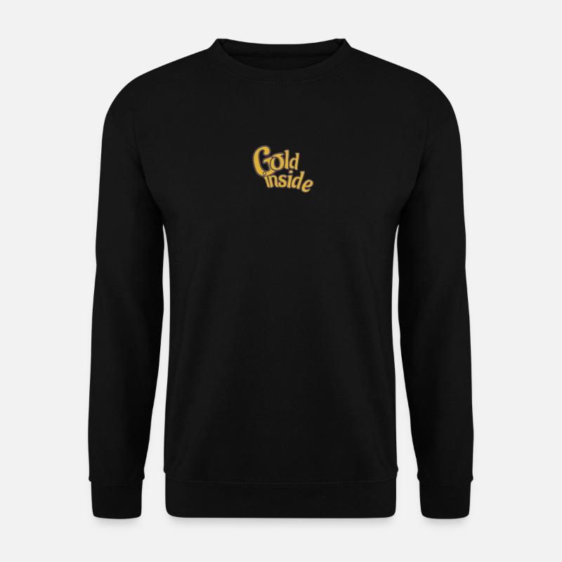 GOLD inside - Unisex Pullover - Schwarz