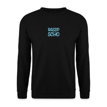 Bassd scho - Unisex Pullover - Schwarz - Vorne - Alina (178cm) & Michal (187cm)